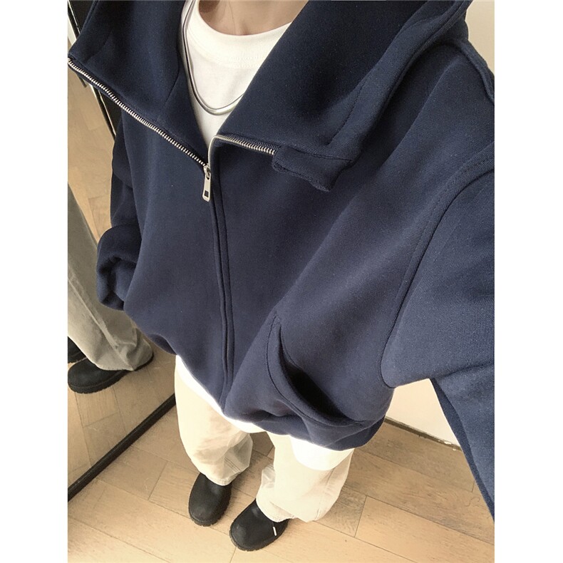 现货3秋冬加厚cleanfit 美式休闲重磅480G短款开衫卫衣TTTB05-P98图片