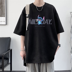 麂皮绒短袖t恤男大码半袖男 JD82173-P25图片