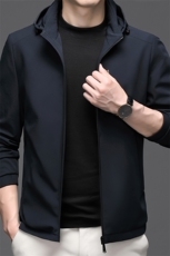 外套男士2023春季新款连帽夹克男士潮流休闲中年男装宽松百搭衣服，男装夹克，电商B212（原钱塘6029）