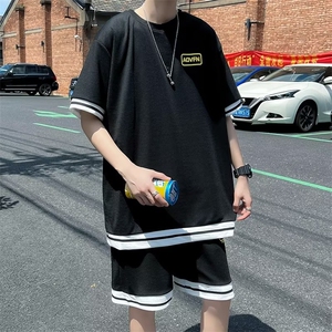 夏季潮牌休闲运动短袖短裤套装两件套潮男一套t恤衣服 T1361-P30图片