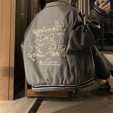C937-P120美式学院风刺绣钉珠棒球服外套2025春秋款新款复古夹克，男装夹克，星座911-2(原星座613-2）