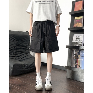 工装短裤男女夏季薄款速干中裤多口袋运动五分中裤子DK0137-P30图片