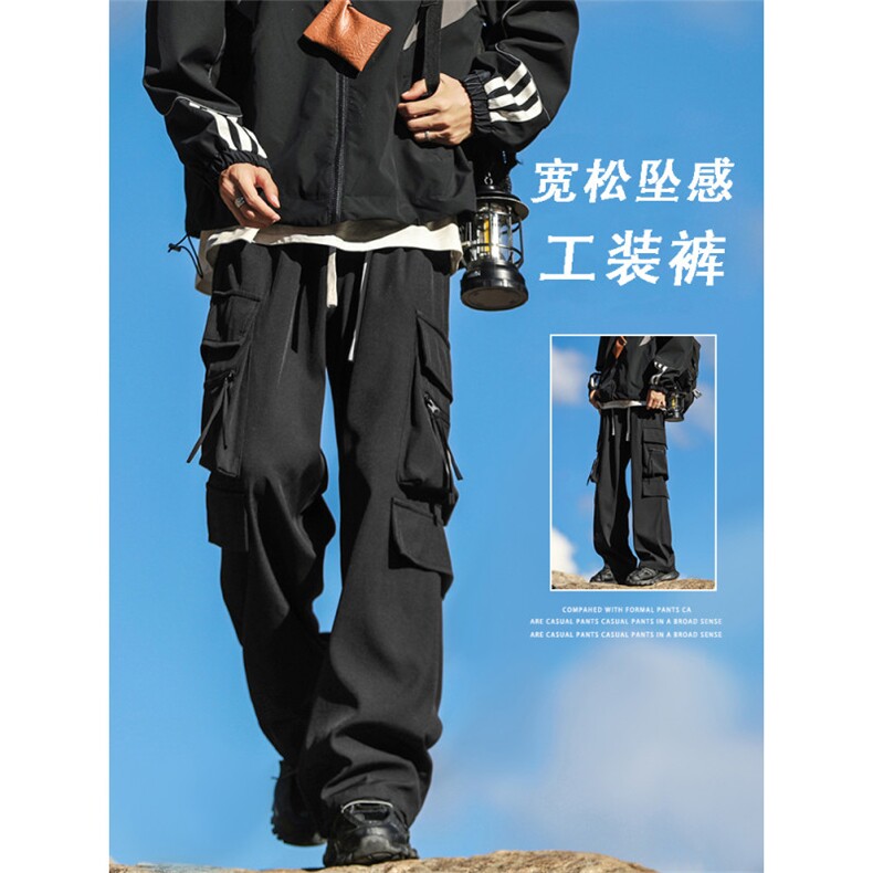 美式冲锋裤男士裤子工装裤长裤潮牌高街运动休闲裤K1230-特批-35图片