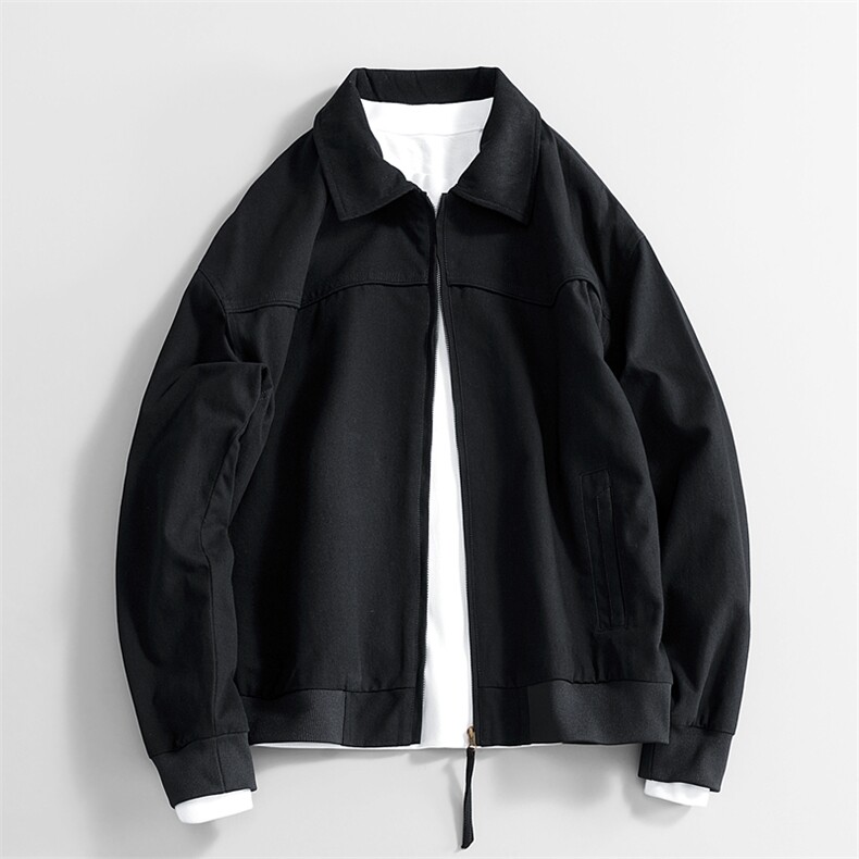 秋季大货拼色衬衫领纯棉宽松夹克男上衣外套DSA157B-J182-P75,男装夹克,电商A157B