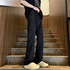 春夏季新款美式高街机能铆钉解构休闲裤BK2304-P60控78图片