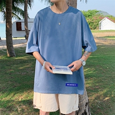 DX17202-P20纯棉短袖t恤男大码半袖打底衫宽松体恤衫港风，男装T恤，电商A040