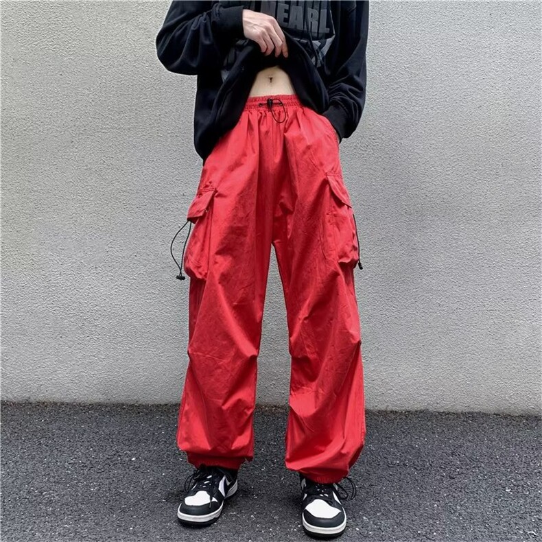机能风冲锋裤日系oversize裤子高街潮阔腿美式工装裤男GK1822-P42,男装休闲裤,星座1008