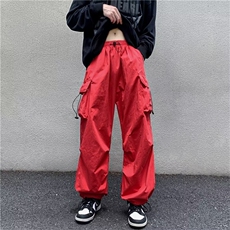机能风冲锋裤日系oversize裤子高街潮阔腿美式工装裤男GK1822-P42，男装休闲裤，星座1008