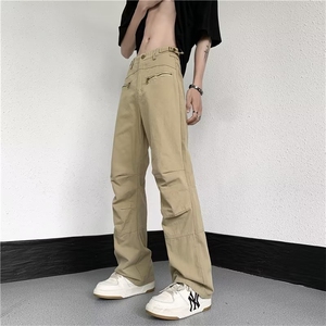 时尚潮流休闲裤文艺工装裤气质长裤流行百搭新款慵懒ins简约图片