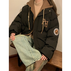 冬季宽松/假两件休闲外套潮加厚棉衣XZ102B-1M2681-P125，男装棉衣，星座102B-1