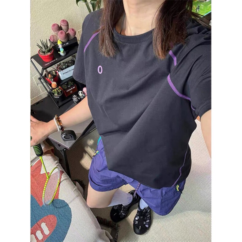 对色UPF50新款短袖时尚户外运动防晒速干T恤男女同款B018-p25，男装防晒衣，星座610B-1