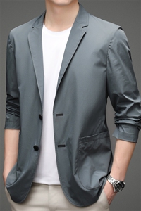防晒衣2023夏季薄款透气中年男士防晒服外套户外衣服商务休闲西服图片