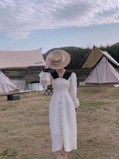 重工海军领连衣裙，女装连衣裙，驿谷