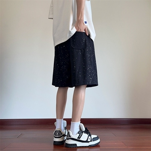 抖音品质夏季新款男士高街潮流短裤美式百搭A146-YK11特p20量大优图片