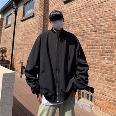 长袖男慵懒潮简约潮流新款棒球领春秋外穿夹克1206-P55，男装夹克，星座910-5