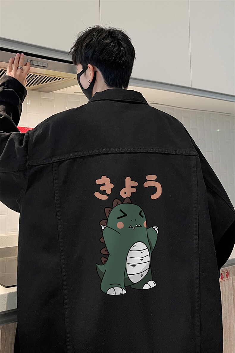 牛仔夹克男大码牛仔外套男茄克NJ77037-P60加绒款-P75,男装夹克,电商A040