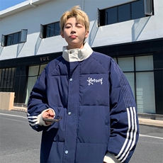 ！2025冬季新款男士潮牌立领棉衣撞色情侣棉服外套MY207特P80，男装棉衣，电商B220