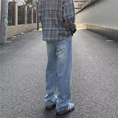 cleanfit牛仔裤男美式小众显瘦裤子穿搭高街窄版直筒裤L83700-P47，男装牛仔裤，星座1008