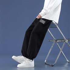运动风2022休闲百搭简约硅胶印花裤WK603-特批24，男装休闲裤，星座718-1