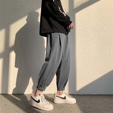 高街2023新款潮流百搭抗皱束脚运动休闲九分卫裤K118-特批35，男装休闲裤，星座718-1