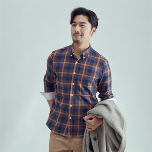男士时尚休闲四色格子男长袖衬衣衬衫228-CS32-P20图片