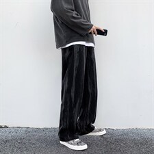 牛仔裤男直筒宽松潮牌阔腿休闲哈伦拖地百搭潮高街长裤kz302-p40图片