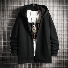 KS21043-P38连帽开衫卫衣男运动外套大码班服网格挂拍，男装卫衣，电商A040A