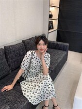 077连衣裙，女装连衣裙，Mokou陌扣