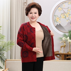 酒红色女加绒