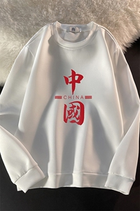 T4198-P25 加绒款-P35 简约帅气百搭长袖t恤男大码胖子卫衣图片