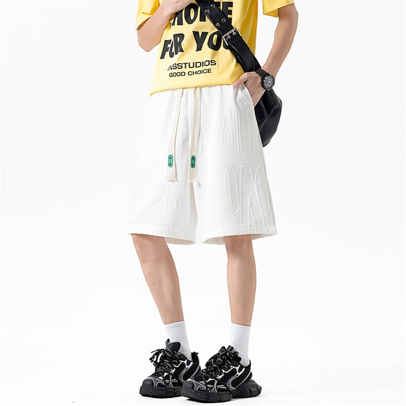 短裤男夏季新款港风宽松提花五分裤DK1109-特P25，男装牛仔裤，星座214-3