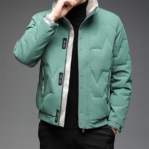 男中年立领羽绒服休闲商务保暖加厚外套爸爸装男BJY08179-P200图片