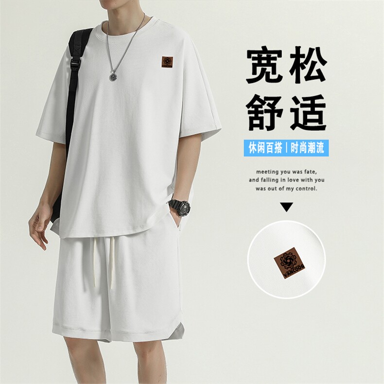 冰丝短袖t恤夏季薄款速干潮牌运动套装篮球衣服TZ15-特批-68,男装休闲套装,星座718