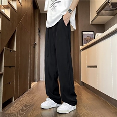 2024年夏季新款免烫包边原布垂感西裤K462P36，男装西裤，星座1116-2