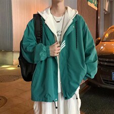 男春季新款假两件卫衣W1081P60图片
