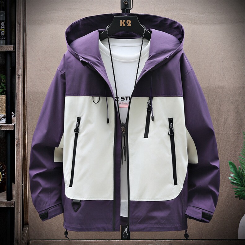 中性风现货三防户外夹克男连帽冲锋衣外套DSA157B-J129-P60,男装夹克,电商A157B