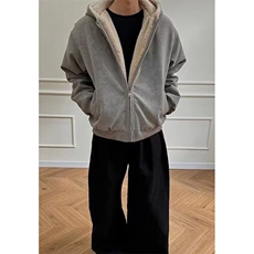 座山雕连帽加绒外套男女秋冬季美式高级感PU皮夹克棉服MH913，男装夹克，星座1116A（原606A-3）
