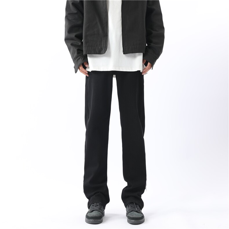 B271-A193-P65抖音加厚高品质弹力裤脚拉链牛仔裤,男装牛仔裤,星座B271