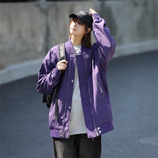 新款中性风个性棒球服宽松二开夹克男DSA157B-J220-P80，男装夹克，电商A157B