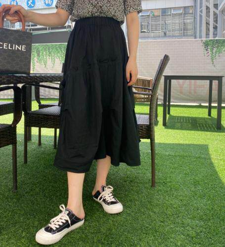 夏季新款 不规则松紧半裙,女装半身裙,春天