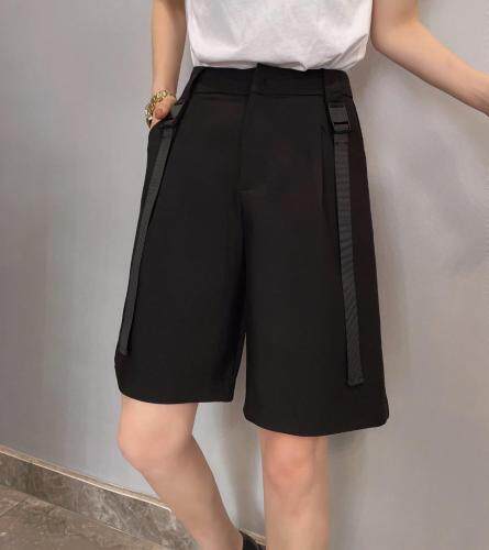 织带中裤，女装，哈尼仙贝