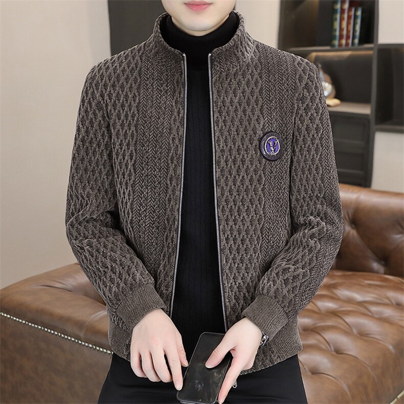 新品秋冬休闲加棉夹克百搭男装上衣23002-P145,男装夹克,星座613B