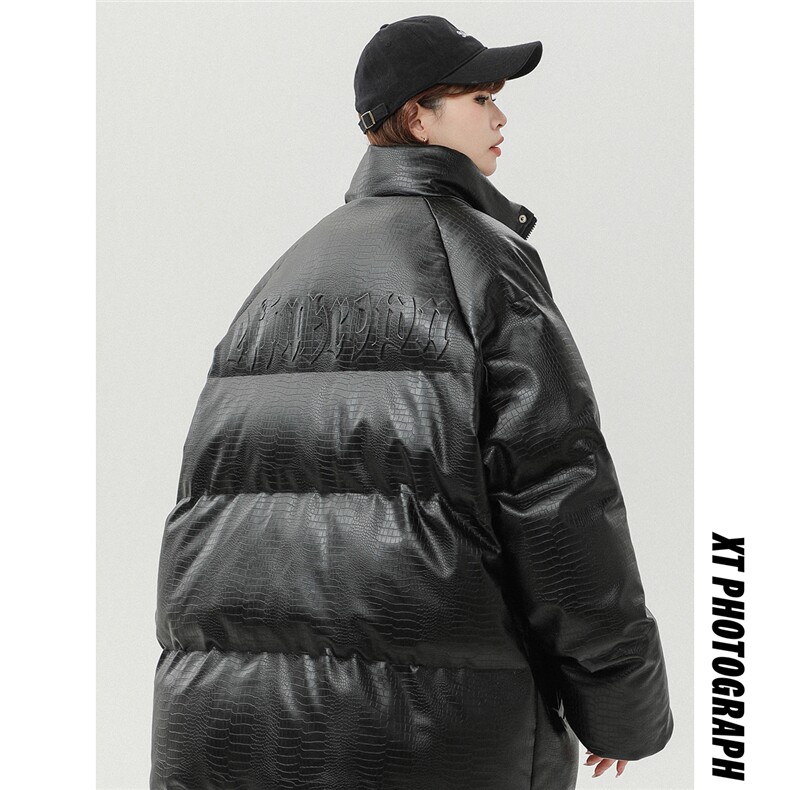 中性风白墙鳄鱼纹钢印设计棉衣男MY77093P120控168抖音控198，女装棉衣/棉服，星座227-7