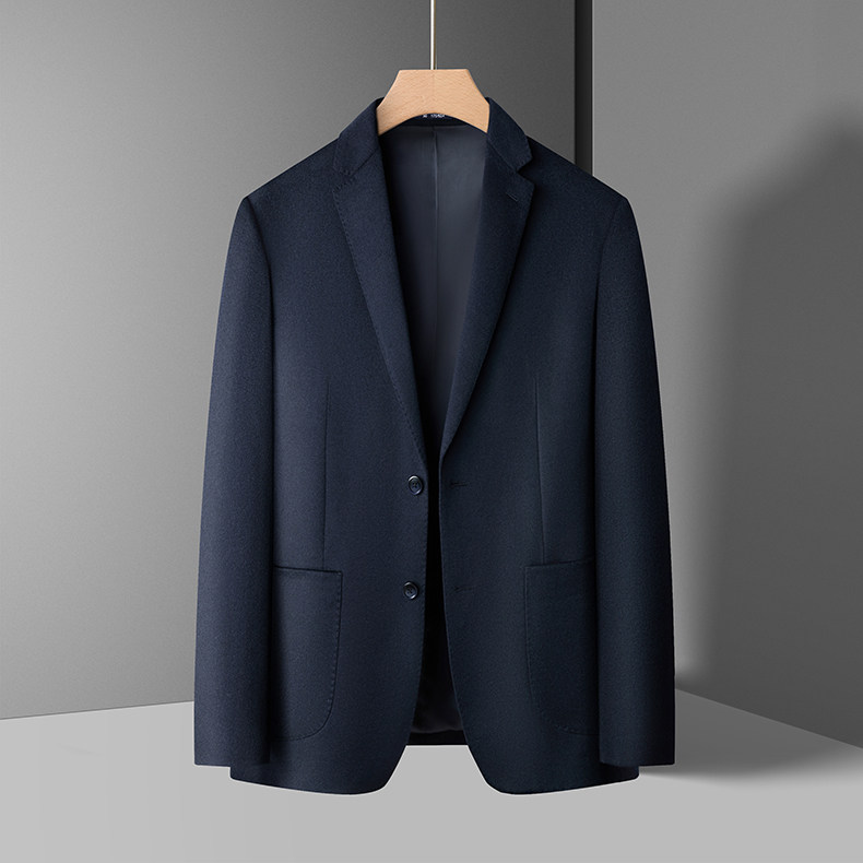 XL-N88023男式秋季新款长袖简约羊毛西服休闲商务便服西装,男装西服套装,电商B360