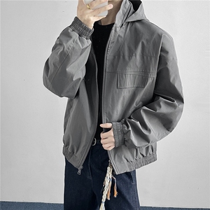 JK009港风模特 春季工装美式游骑兵夹克 聚酯纤维(M-5XL)TP55图片