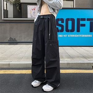 秋季美式户外登山防风多口袋松紧腰男大码冲锋裤K24035-特P50控98图片