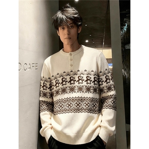 秋冬韩系高级感宽松慵懒百搭软糯北极绒针织衫内搭毛衣上衣图片