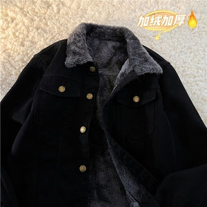 JK617J-P70-限价108M-5XL现货加绒羊羔毛牛仔棉服cityboy