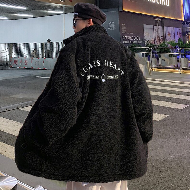 冬季大码男装棉衣加肥加大码胖子保暖棉服外套羊羔毛棉服加厚宽松,男装棉衣,星座909-2（原星座717-2）