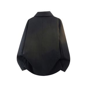 韩版A字廓形西装休闲外套男翻领西服JK2235-P75图片